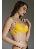 Push Up Dantelli Kadın Sütyen New Bra 8125 Sarı farklı açı