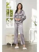 Saten 6Lı Gelin Çeyiz Seti Pierre Cardin 6335 Mor görsel 4