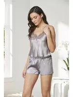 Saten 6Lı Gelin Çeyiz Seti Pierre Cardin 6335 Mor görsel 5