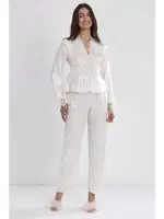 Saten 6Lı Gelin Çeyiz Seti Pierre Cardin 6335 Ekru görsel 27