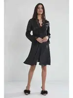 Saten 6Lı Gelin Çeyiz Seti Pierre Cardin 6335 Siyah görsel 12