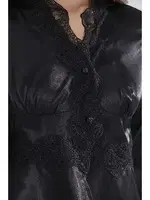 Saten 6Lı Gelin Çeyiz Seti Pierre Cardin 6335 Siyah görsel 13