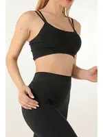 Seamless Askılı Spor DoReMi Sütyen 002-000152 Siyah farklı açı