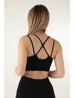 Seamless Askılı Spor DoReMi Sütyen 002-000152 Siyah görsel 4