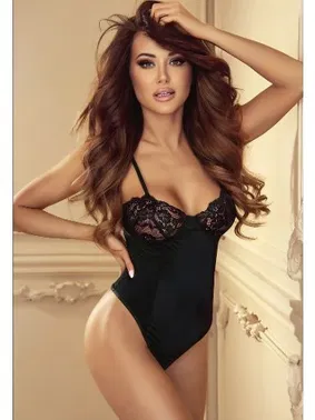 Real Passione Siyah Dantelli Babydoll Real Passione 2081