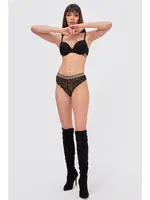 Simli Hafif Destekli Silvery Sütyen Takımı NBB 4791 Siyah