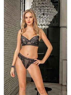 Gallipoli Siyah String Sütyen Takımı Gallipoli MGP31662 - Alternatif Görünüm