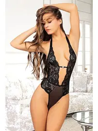 Sistina Siyah Taşlı Bodysuit Sistina 890
