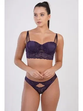 New Bra Lingerie Soft Cup Dantelli Sütyen New Bra 3017 - Alternatif Görünüm