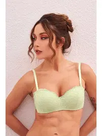 NBB Su Yeşili Straplez Desteksiz Sütyen NBB 30007