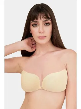 NBB Önü Kopçalı Penye Silikon Dekolte Sütyen NBB 3695