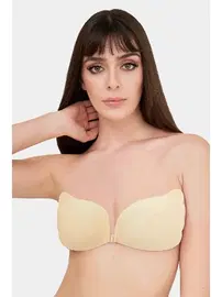 NBB Önü Kopçalı Penye Silikon Dekolte Sütyen NBB 3695