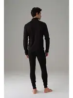 Termal Viloft Dik Yaka Fermuarlı Sweatshirt Dorense 2895 Siyah görsel 4