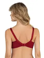 Toparlayıcı Mikro Düz Sütyen Fabony 3190 Bordo görsel 4