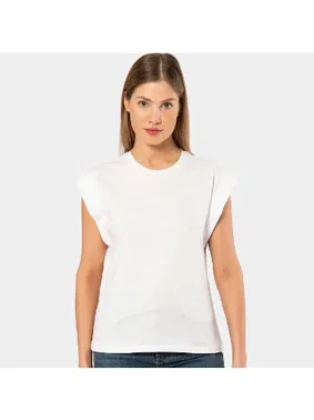 Türen Bisiklet Yaka kısa Kollu Vatka Görünümlü T-shirt Türen 3401