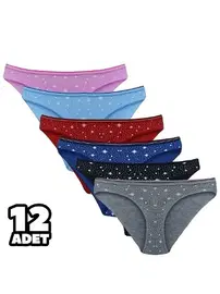 Tutku Sandra 12Li Kadın Bikini Külot Tutku 0570