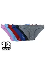 Sandra 12Li Kadın Bikini Külot Tutku 0570 Asorti detay görünüm