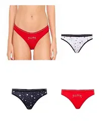 Us. POLO Assn. U.S. Polo Assn. Yıldızlı 3Lü Kadın Karışık Renk Slip 66317