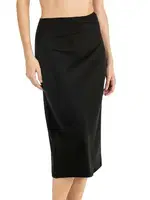 Uzun Jüpon Fabony 1220 Siyah detay görünüm