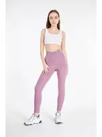 Dalgıç Süper Loklu Yüksek Bel Kadın Tayt Vogsing 162 Gül Kurusu