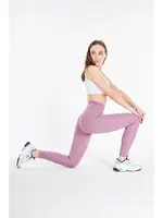 Dalgıç Süper Loklu Yüksek Bel Kadın Tayt Vogsing 162 Gül Kurusu farklı açı