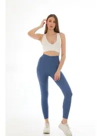 Vogsing Mavi Dalgıç Süper Loklu Kadın Tayt Vogsing 162