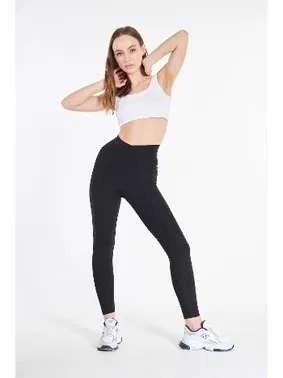 Vogsing Siyah Dalgıç Süper Loklu Bayan Yüksek Bel Tayt Vogsing 162