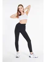 Siyah Dalgıç Süper Loklu Bayan Yüksek Bel Tayt Vogsing 162