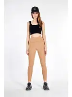 Ekstra Yüksel Bel Dalgıç Süper Loklu Kadın Tayt Vogsing 162 Vizon farklı açı