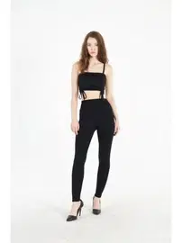 Vogsing Çelikli Şardonlu Yüksek Bel Kadın Tayt Vogsing 328