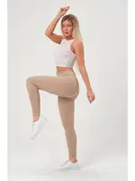 Bej Fitilli Dalgıç Bayan Yüksek Bel Tayt Vogsing 374