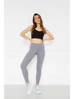 Yüksek Belli Fitilli Dalgıç Kadın Tayt Vogsing 374 Füme farklı açı