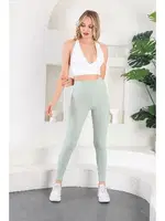 Kadın Fitilli Dalgıç Yüksek Bel Tayt Vogsing 374 Mint farklı açı