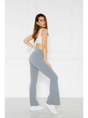 Vogsing Füme Fitilli İspanyol Paça Kadın Tayt Vogsing 377 - Alternatif Görünüm