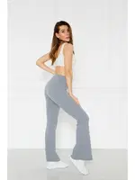 Füme Fitilli İspanyol Paça Kadın Tayt Vogsing 377 Füme detay görünüm