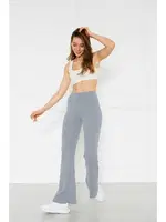 Füme Fitilli İspanyol Paça Kadın Tayt Vogsing 377 Füme farklı açı