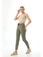 Yüksek Belli Fitilli Cepli Bayan Eşofman Altı Vogsing 387 Çağla Yeşili farklı açı