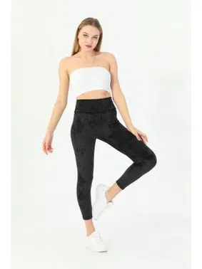 Vogsing Fransız Kadife Yüksek Bel Bayan Tayt Vogsing 478 - Alternatif Görünüm