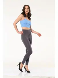 Vogsing Dalgıç Gri Yüksek Bel Kadın Tayt Vogsing 706