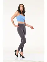 Dalgıç Gri Yüksek Bel Kadın Tayt Vogsing 706 Gri