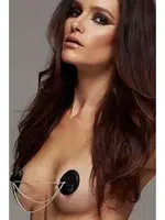 Göğüs Ucu Kapatıcı Zincirli Fantezi Harness Deri Vonda Wear 85011 Siyah