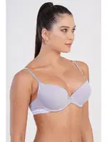 Yarım Push Up Pamuk Desteksiz Sütyen New Bra 5116 Lila görsel 14