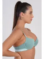 Yarım Push Up Pamuk Desteksiz Sütyen New Bra 5116 Yeşil görsel 20