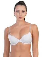 Yarım Push Up Pamuk Desteksiz Sütyen New Bra 5116 Açık Gri görsel 4