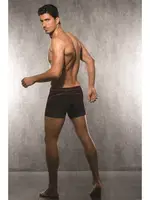 Zebra Erkek Fantezi Tül Detay Bel Bantlı Boxer Doreanse 1562 Siyah görsel 6