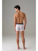  Erkek Torbalı Micro Modal Boxer 1529 Beyaz detay görünüm