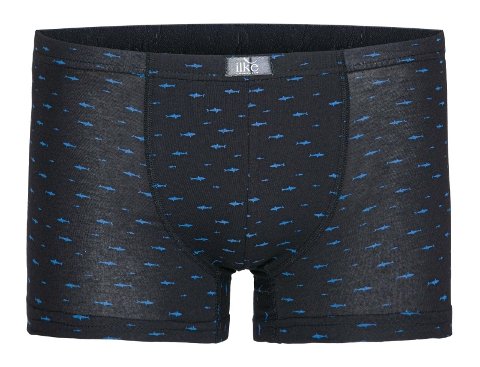 Desenli Siyah Modal Boxer İlke 1616