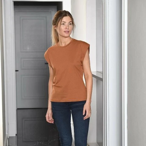 Vatka Görünümlü Kadın T-shirt Türen 3401