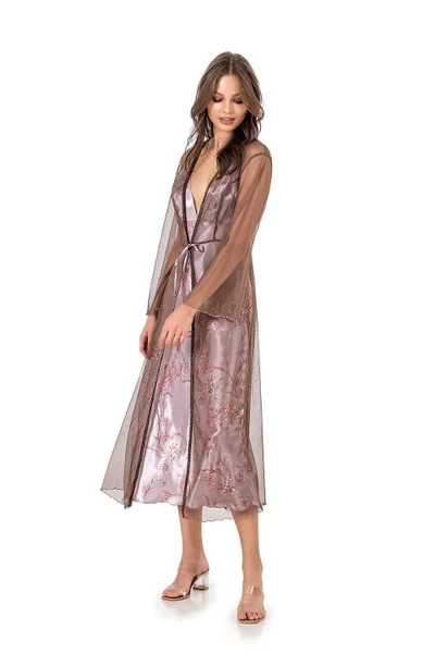 Tül Sabahlıklı Empirme Uzun Gecelik Takım Moongirl 583