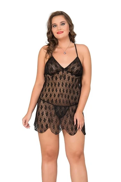 Dantelli Asimetrik Kesim Fantazi Tül Gecelik Moongirl MNL10002